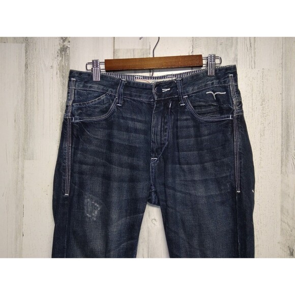 Blue Label Flying Machine Distressed Jeans Styled in Italy 29x34 meas 31x34 - Picture 3 of 12